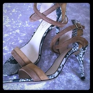 Jessica Simpson snake heel sandals